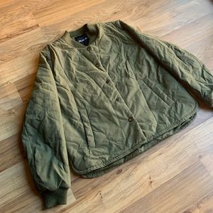 Madewell Quilted Packable Bomber Jacket
